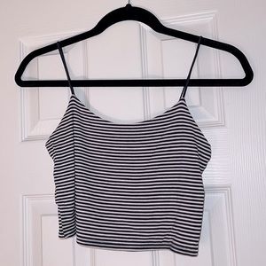 Navy & white striped cami from pacsun
